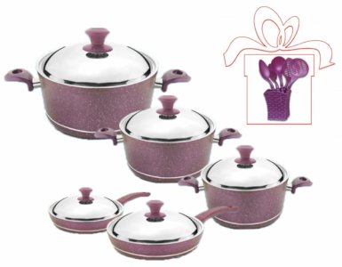 ქვაბებისა ნაკრები NT10PC SET2 VIOLET