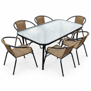 ბაღის ავეჯის ნაკრები - BLOG rattan L ყავისფერი 