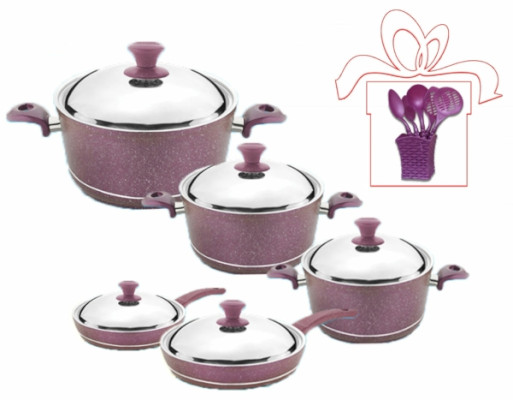 ქვაბების ნაკრები NT10PC SET1 VIOLET