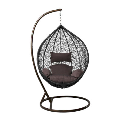 ბუდე საქანელა - ყავისფერი ბალიშებით STANDART